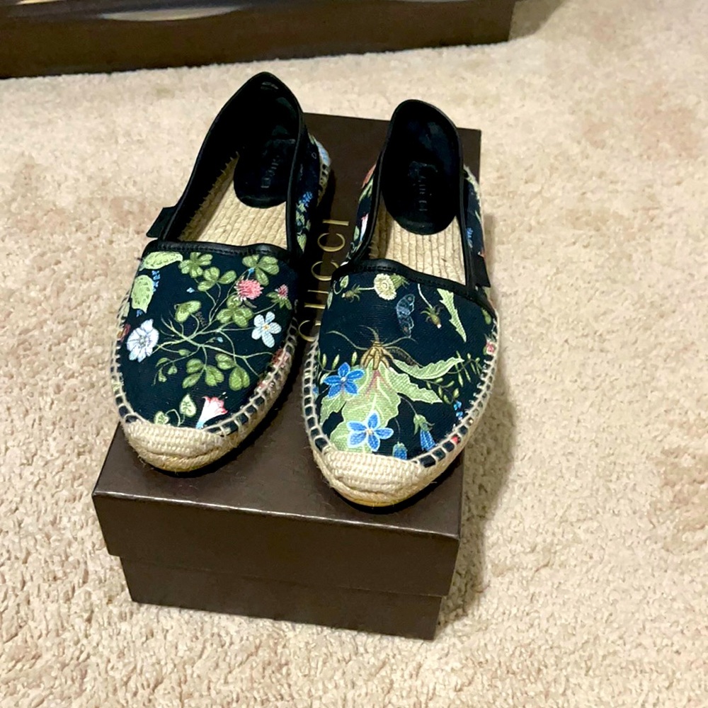 💯Authentic Gucci Flora Knight Espadrilles 6.5